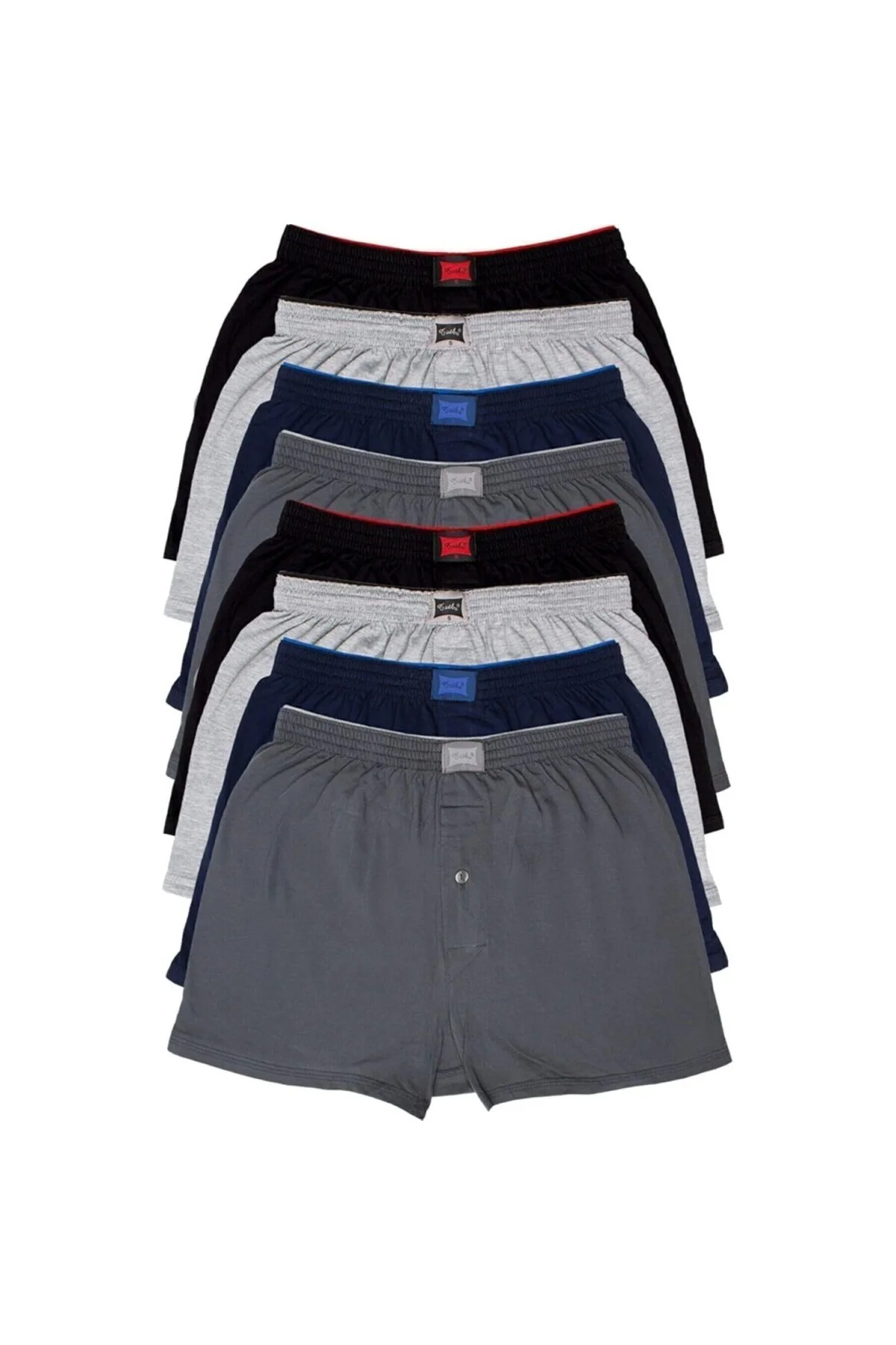 8'liBoxer Karışık Renk, 3XL