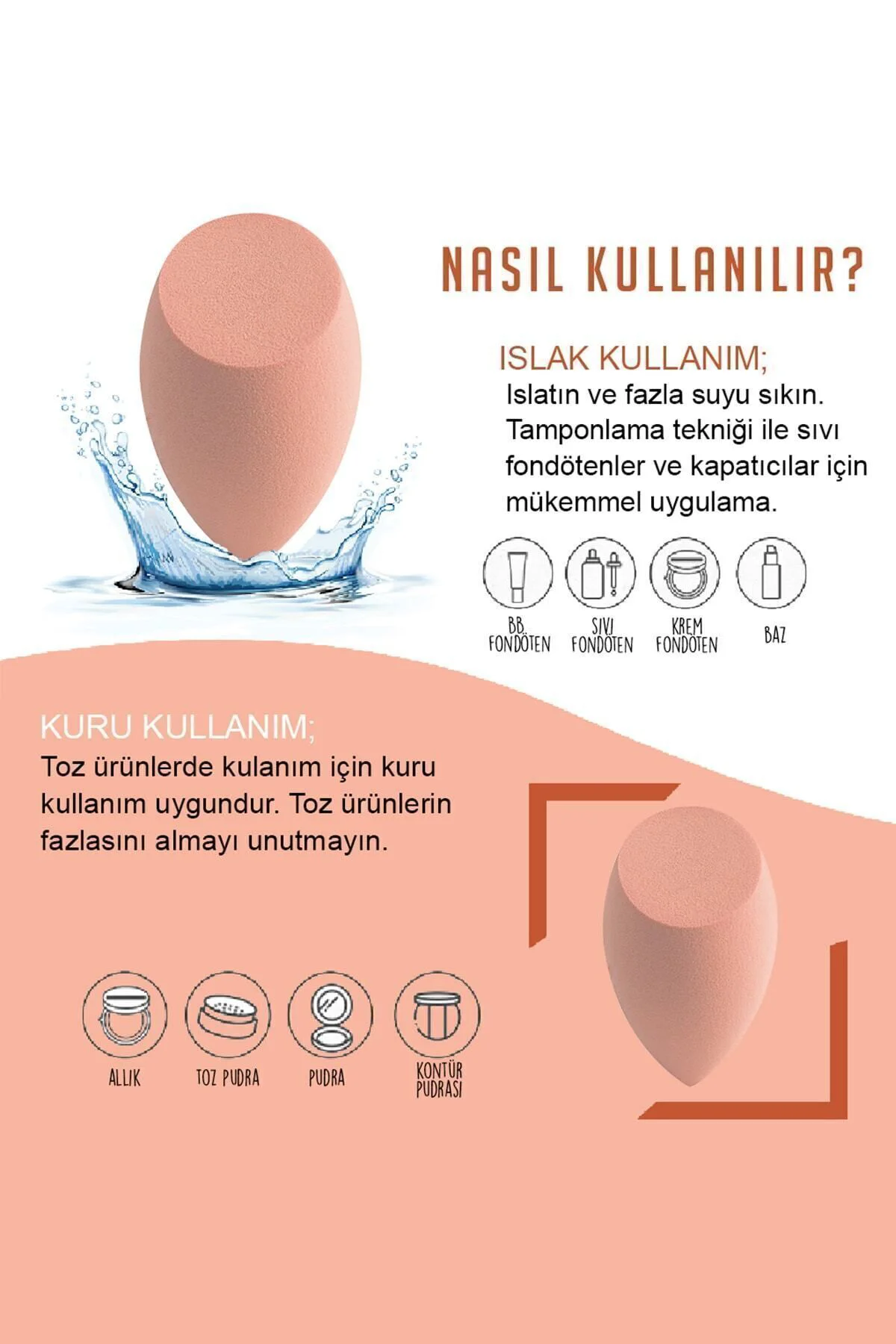 8'lü Kutulu Makyaj Süngeri Seti Fiyatı, Yorumları ve Özellikleri