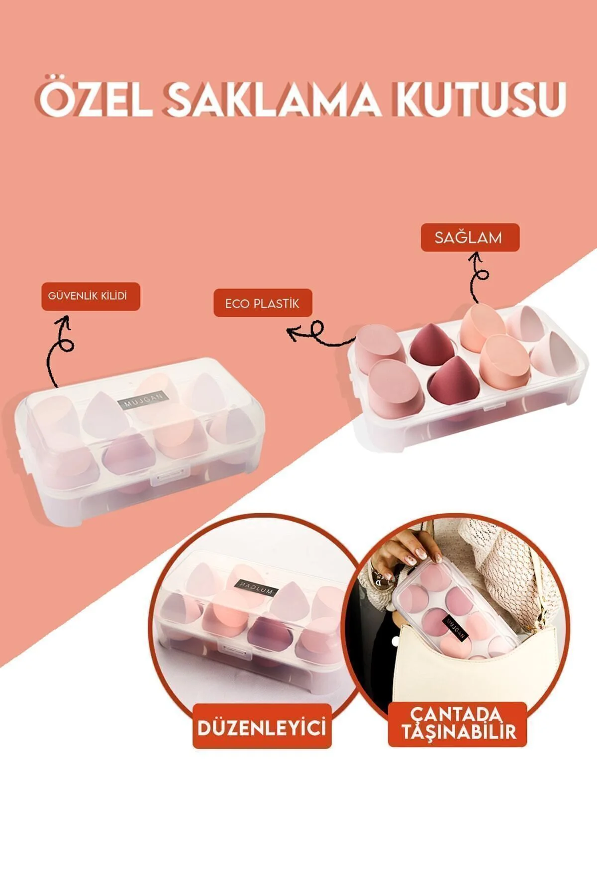 8'lü Kutulu Makyaj Süngeri Seti Fiyatı, Yorumları ve Özellikleri