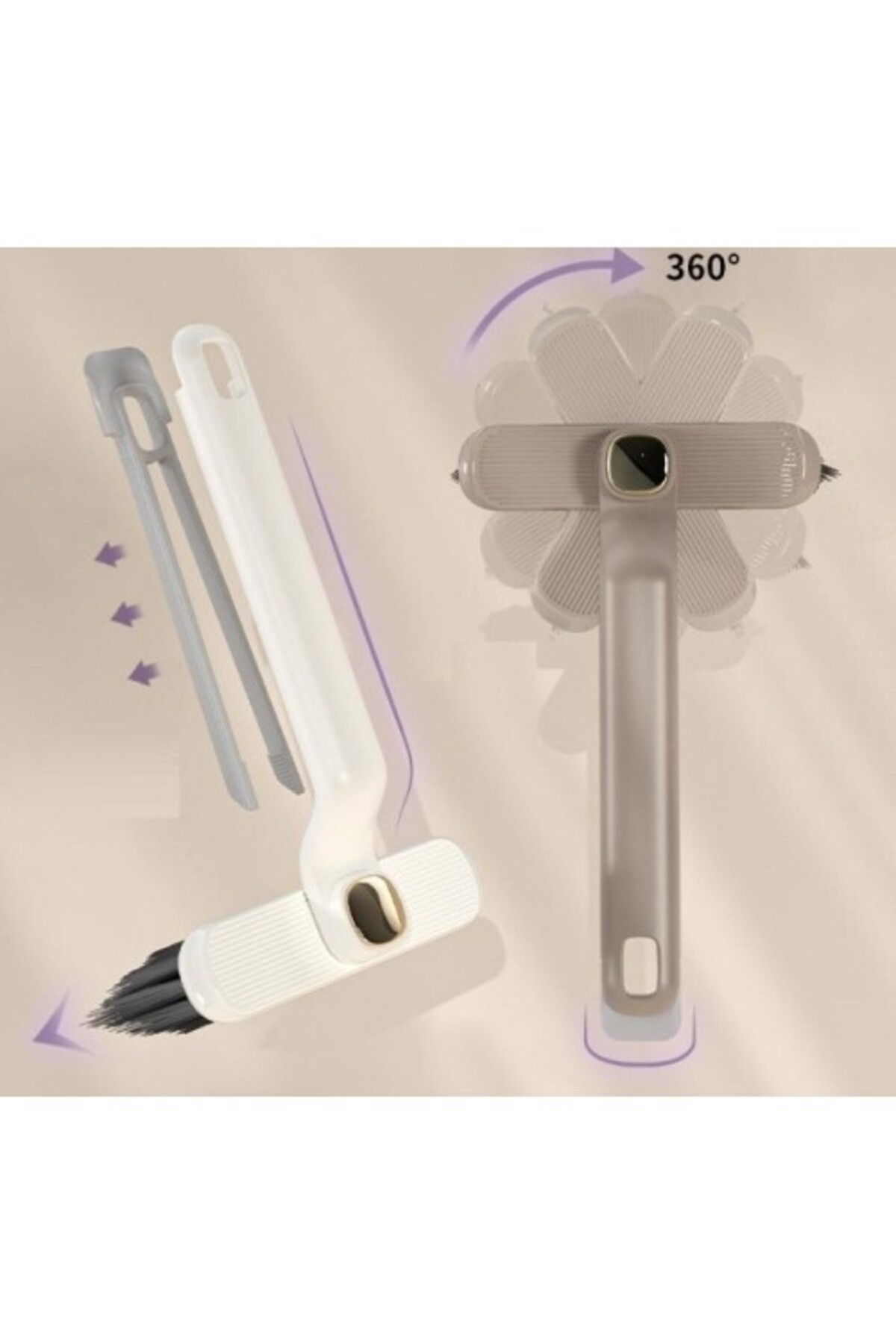 8UT1K0 döner başlıklı temizlik fırçası cımbızlı