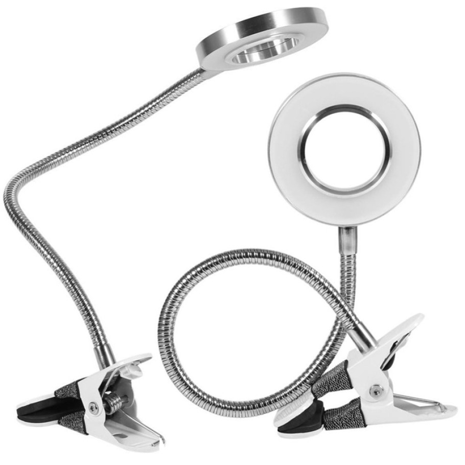 8X Büyütmeli Mandallı Usb Girişli Masa Lambalı Okuma Ve Güzellik 8X Büyütmeli Mandallı Usb Girişli Masa Lambalı Okuma Ve Güzellik