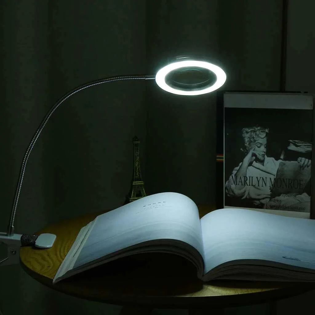 8x Büyütmeli Mandallı USB Girişli Masa Lambalı Büyüteç 2088a - LED Okuma ve Güzellik Büyüteci Fiyatı, Yorumları ve Özellikleri