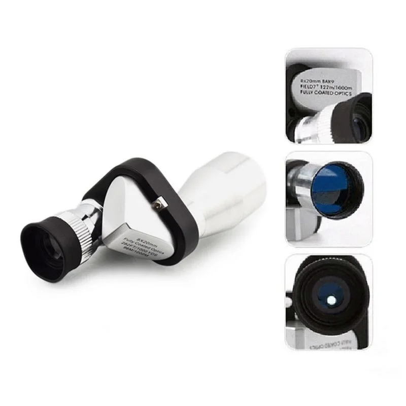 8x20 Tekli Dürbün Monoküler Mini Dürbün Kırmızı Camlı Avuç Içi Dürbünü 8x20 Tekli Dürbün Monoküler Mini Dürbün Kırmızı Camlı Avuç Içi Dürbünü