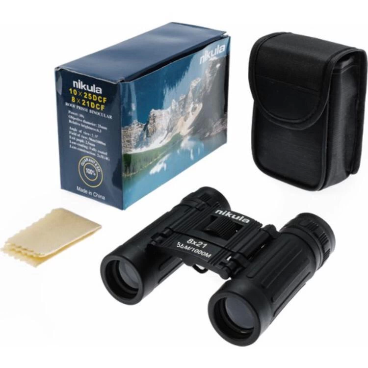 Just Cheap Store 8X21  Dürbün Siyah  Av Dürbünü 56M/1000M Kauçuk Kaplama