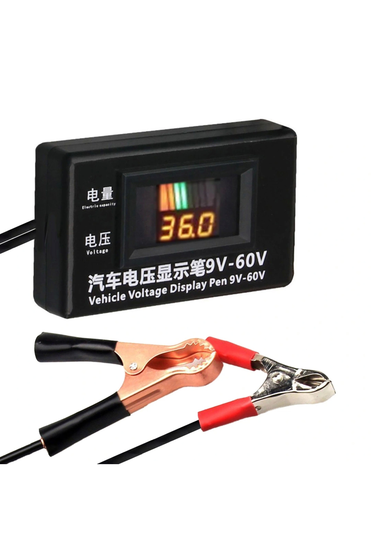 9-60V OTOMOTİV LCD DİJİTAL DEVRE TEST CİHAZI GERİLİM ÖLÇER (4887)