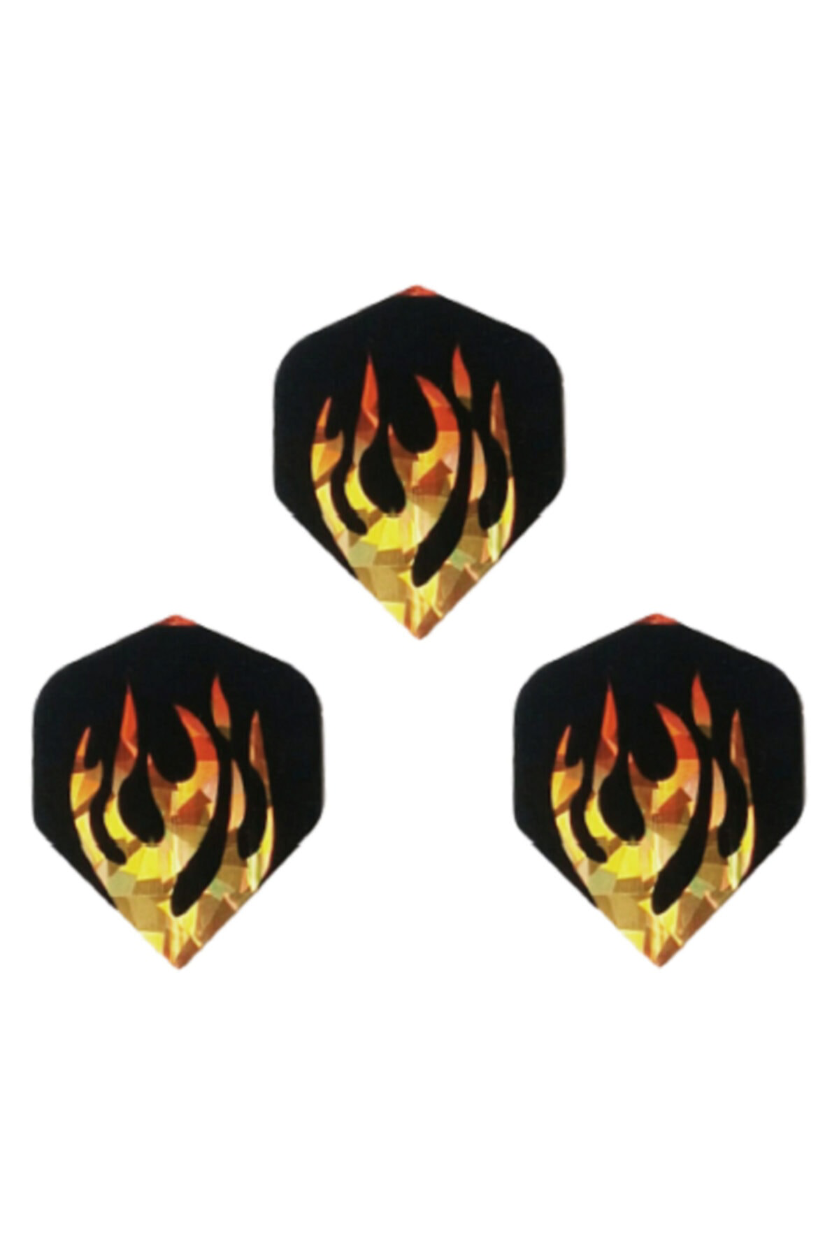 9 Adet (3 TAKIM) Dart Flight Standart Parlak Sarı-siyah Pet Dpss.