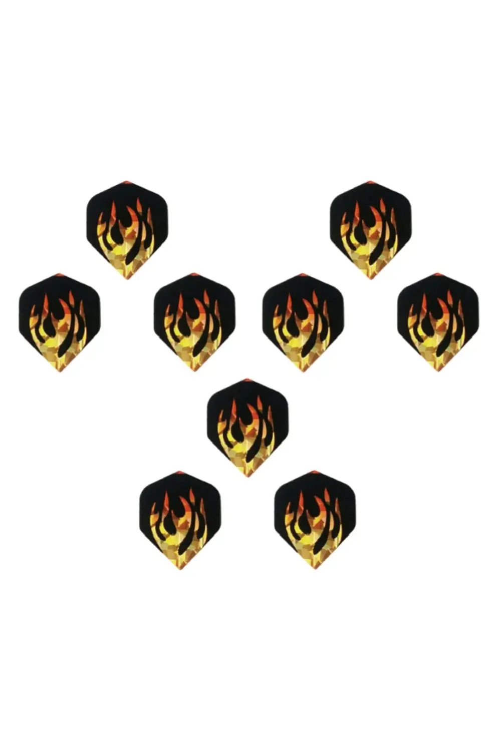 9 Adet (3 TAKIM) Dart Flight Standart Parlak Sarı-siyah Pet Dpss.