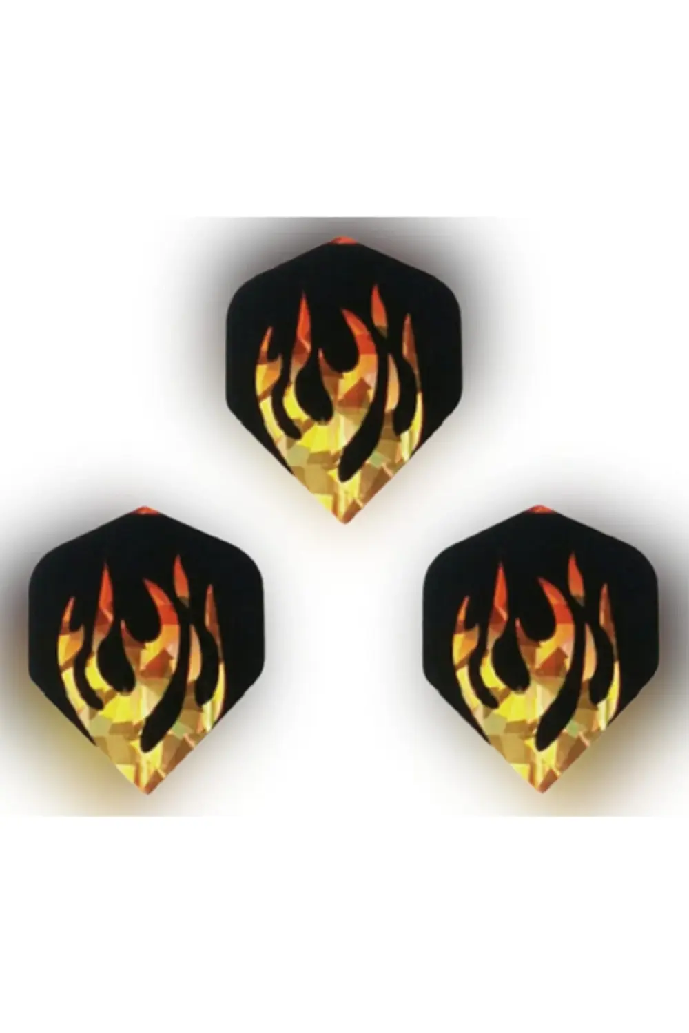 9 Adet (3 TAKIM) Dart Flight Standart Parlak Sarı-siyah Pet Dpss.