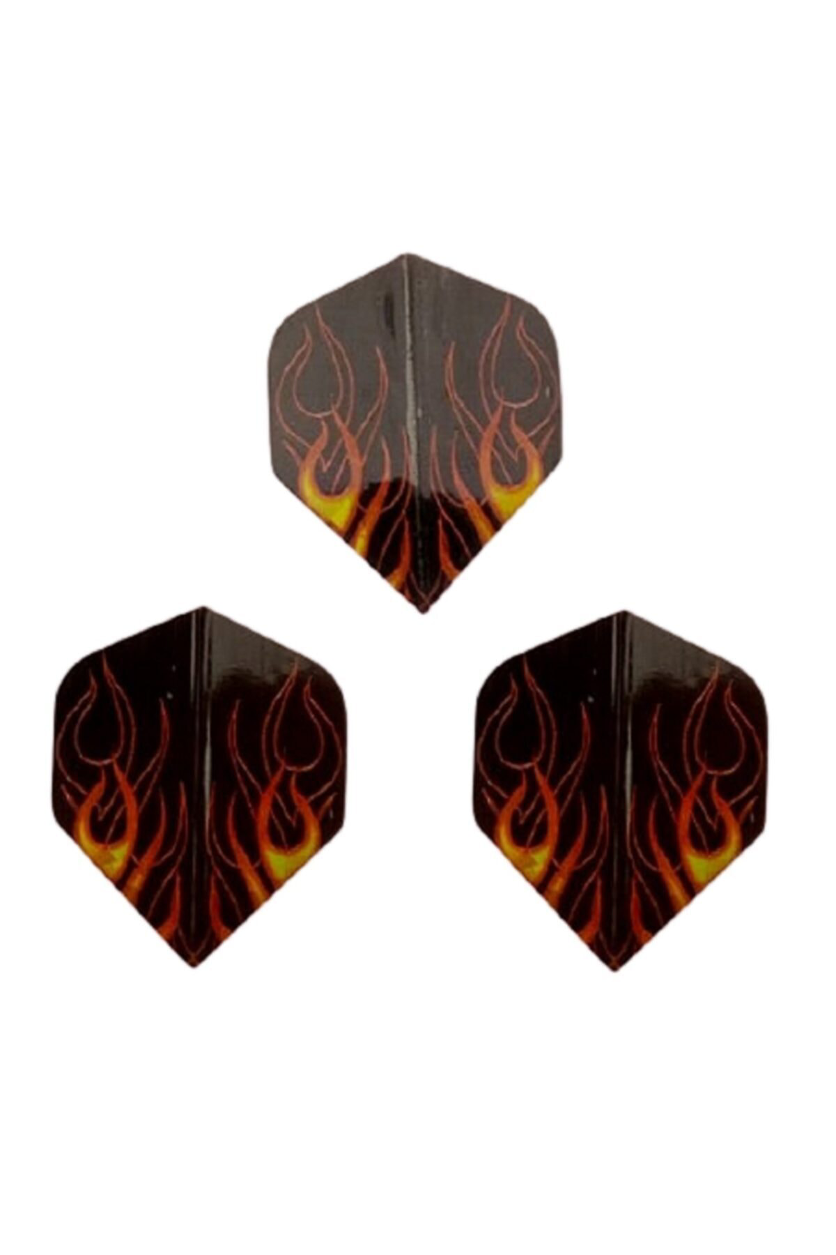 Dartsan 9 Adet (3Takim) Dart Flight Standart Parlak Turuncu-Siyah Pet Dpt