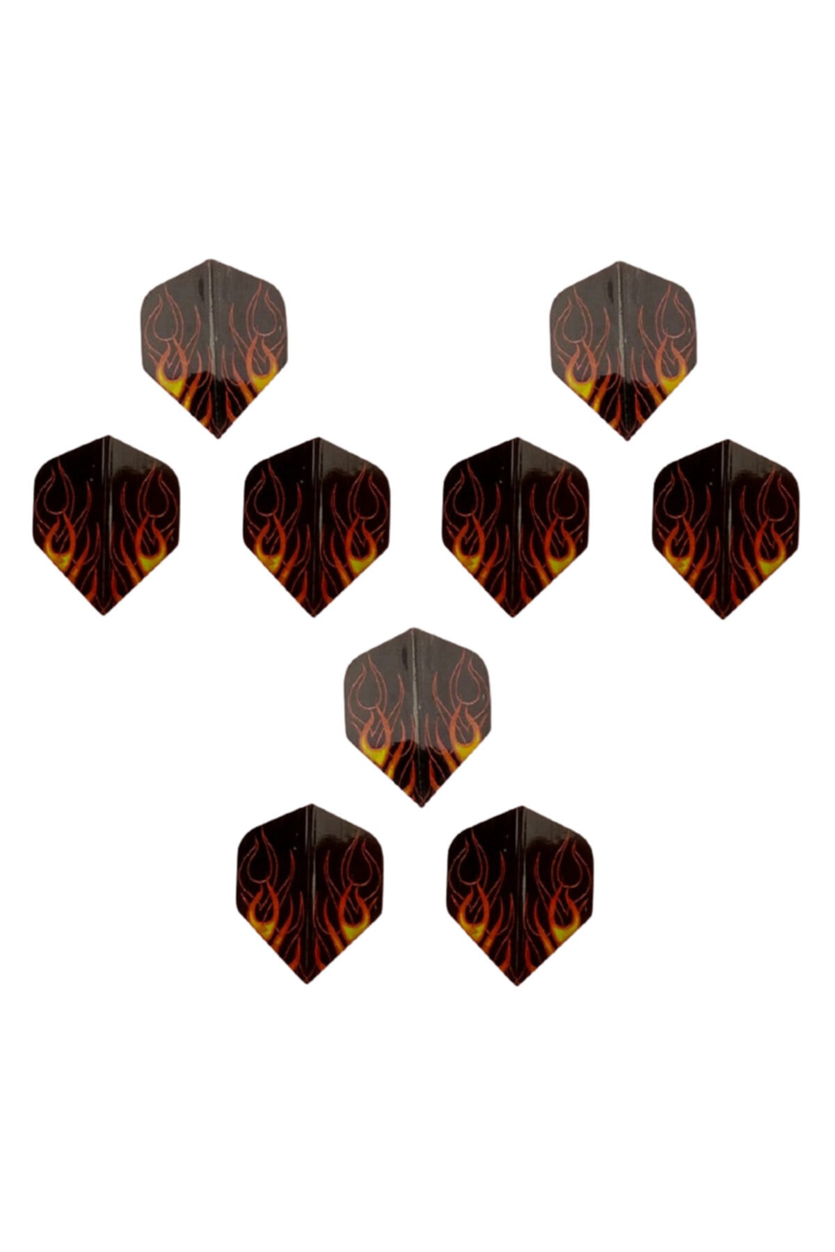 Dartsan 9 Adet (3Takim) Dart Flight Standart Parlak Turuncu-Siyah Pet Dpt