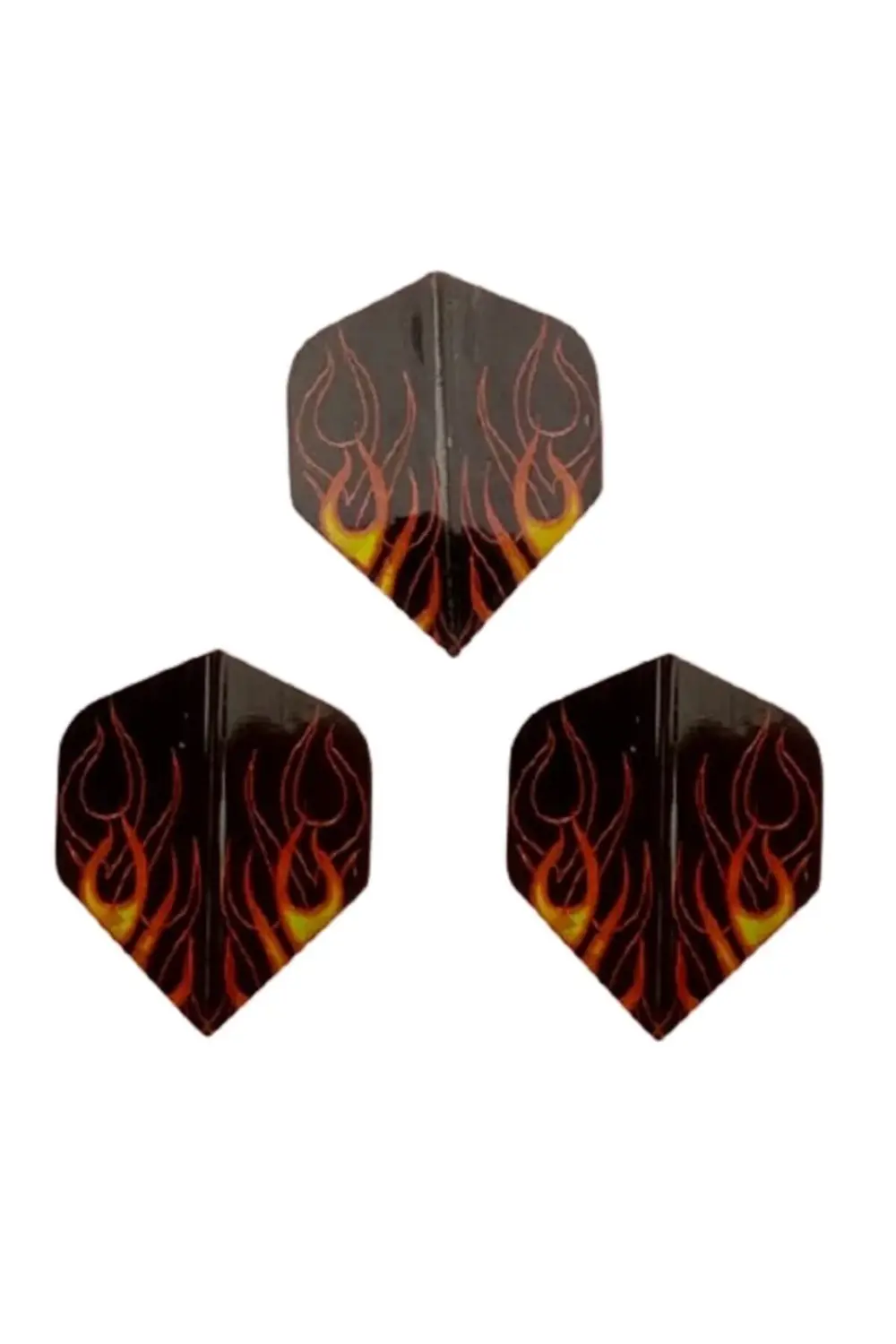 9 Adet (3TAKIM) Dart Flight Standart Parlak Turuncu-siyah Pet Dpt