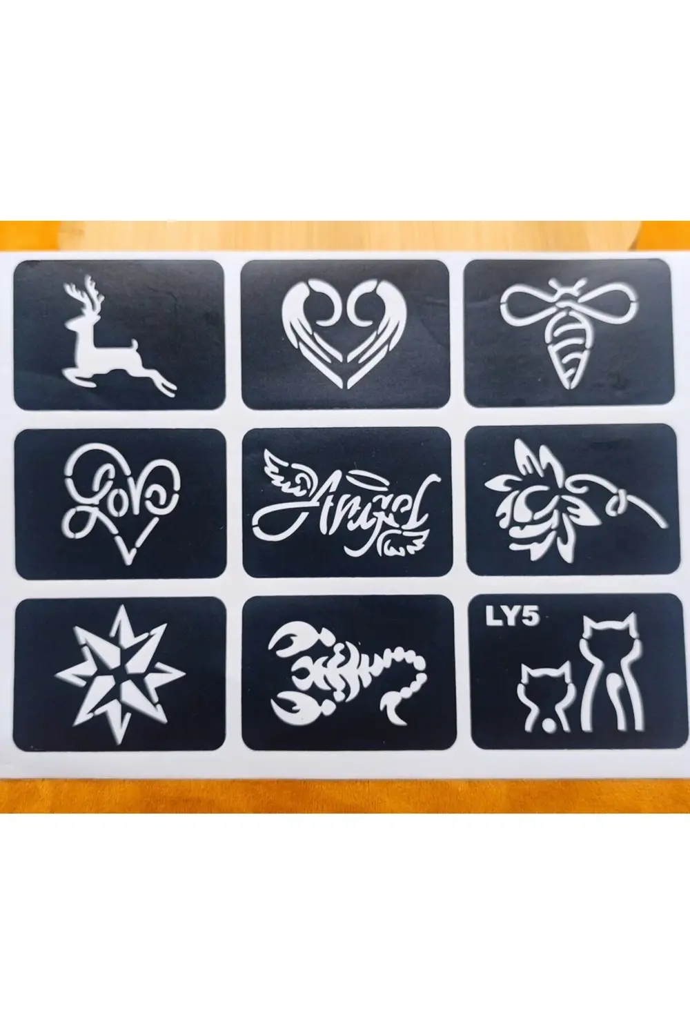 9 Adet Figürlü Geçici Dövme