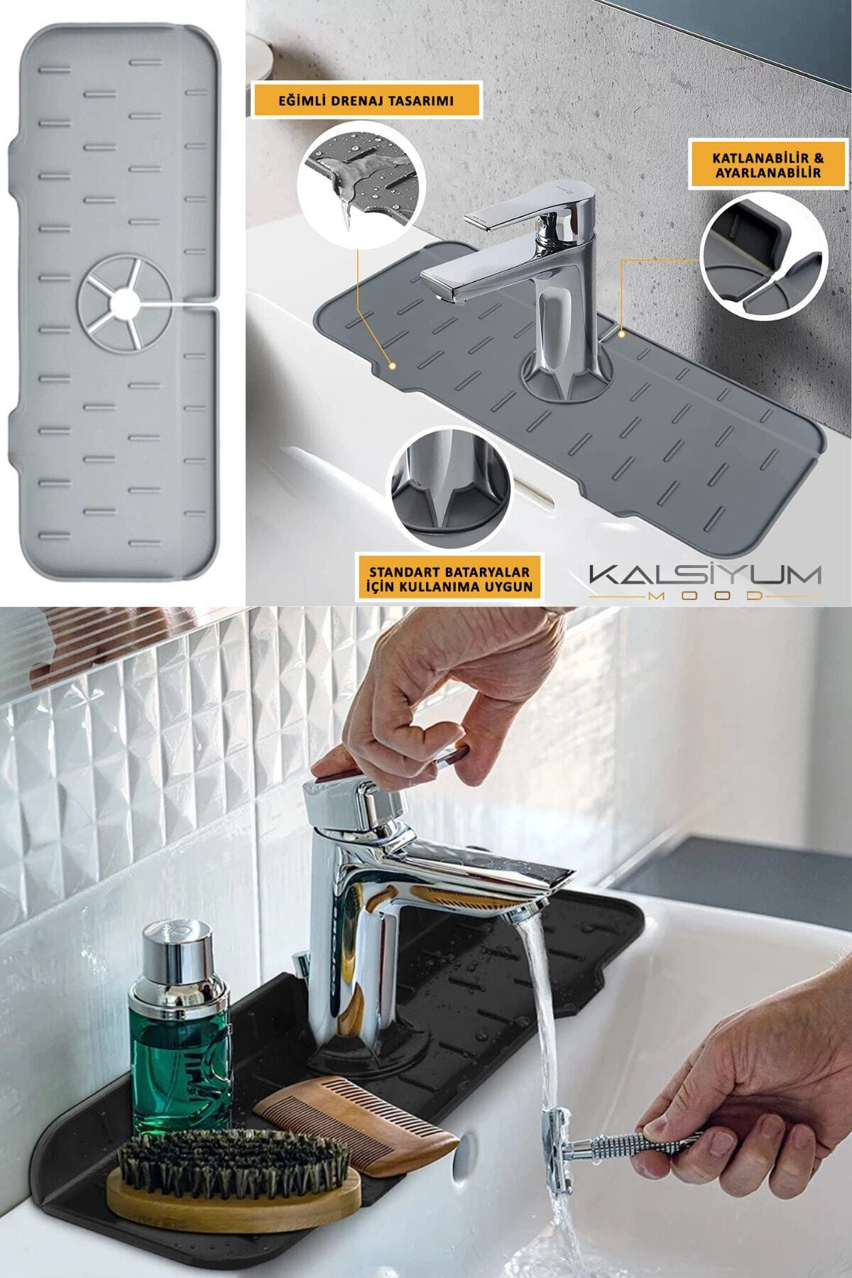 9 Adet Pratik Su Tutucu Musluk Matı Mutfak Banyo Için Koruyucu La