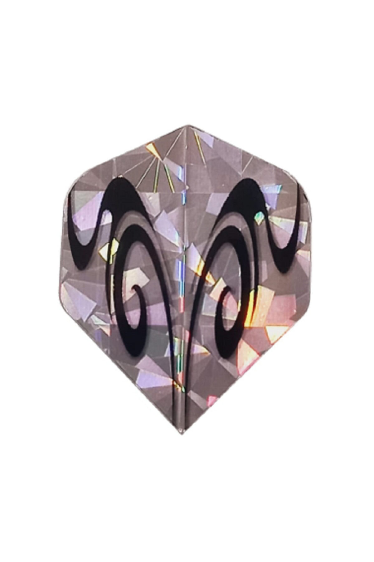 Dartsan 9 Adet(3 Takim) Dart Flight Standart Parlak Hologram Siyah-Beyaz