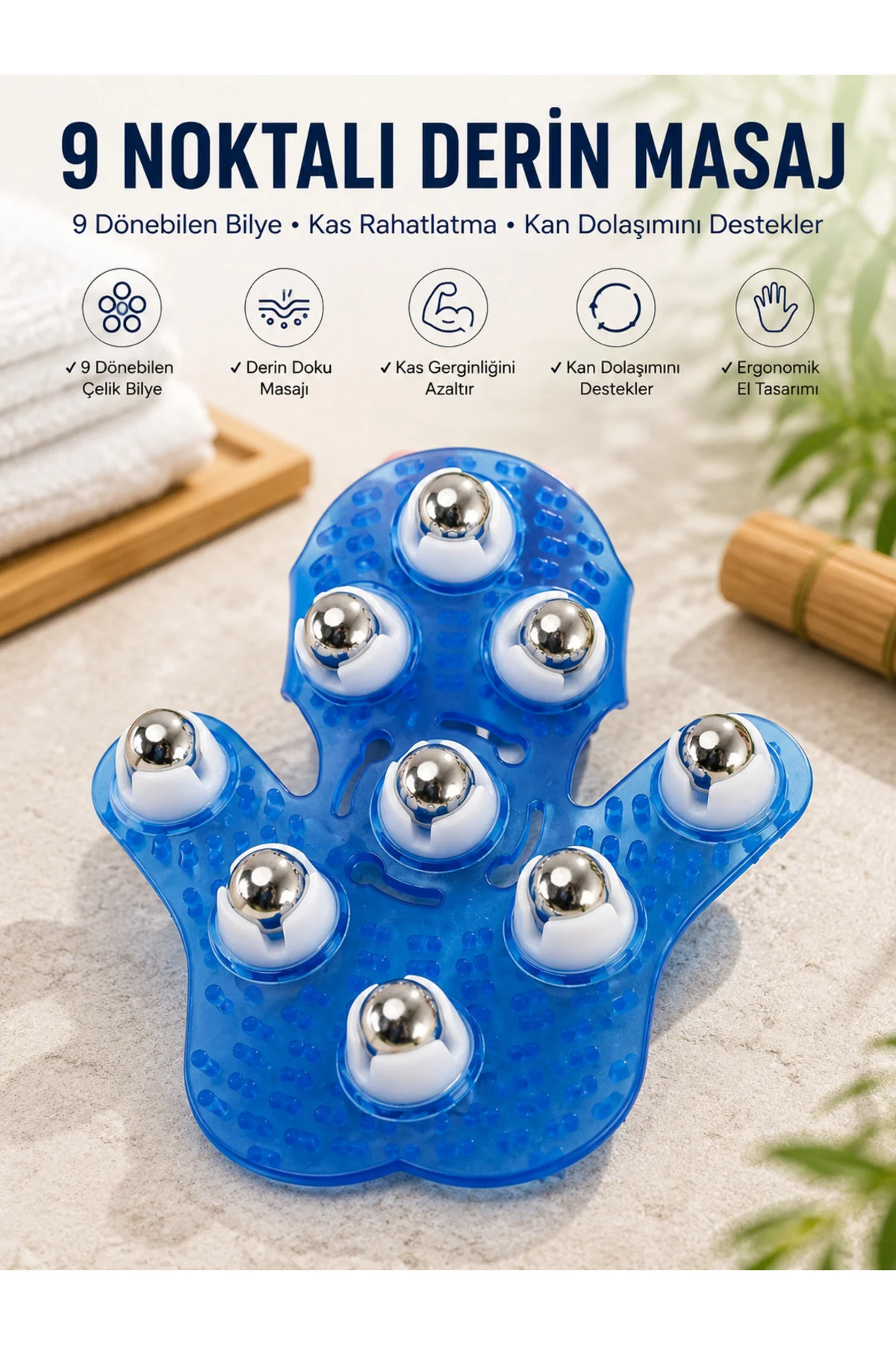 9 Bilyeli El Şeklinde Omuz Bacak Masaj Aleti Masaj Eldiveni Giyilebilir Plastik Vücut Sıkılaştırıcı 9 Bilyeli El Şeklinde Omuz Bacak Masaj Aleti Masaj Eldiveni Giyilebilir Plastik Vücut Sıkılaştırıcı