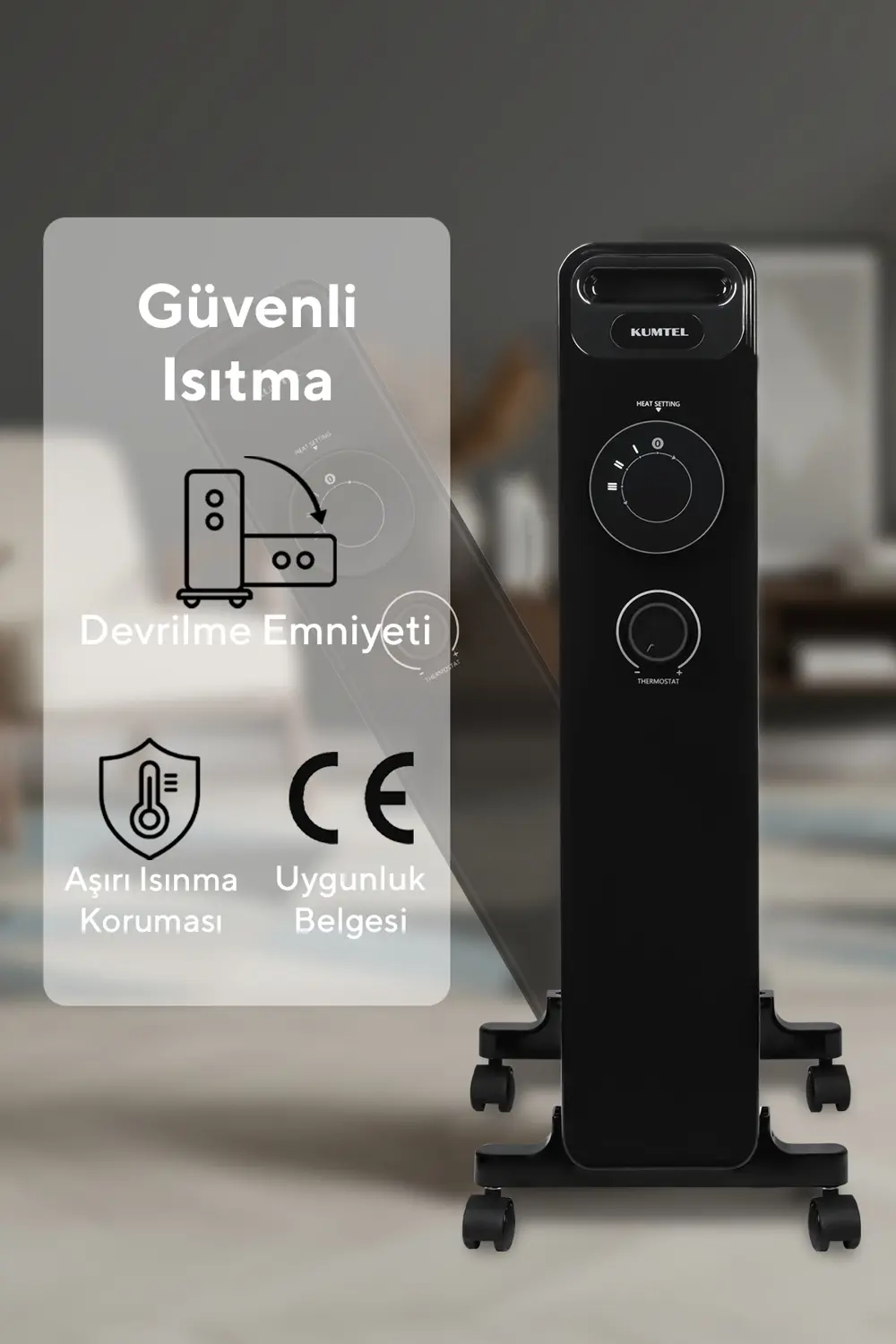 9 Dilim Siyah Radyatör Kum-1225