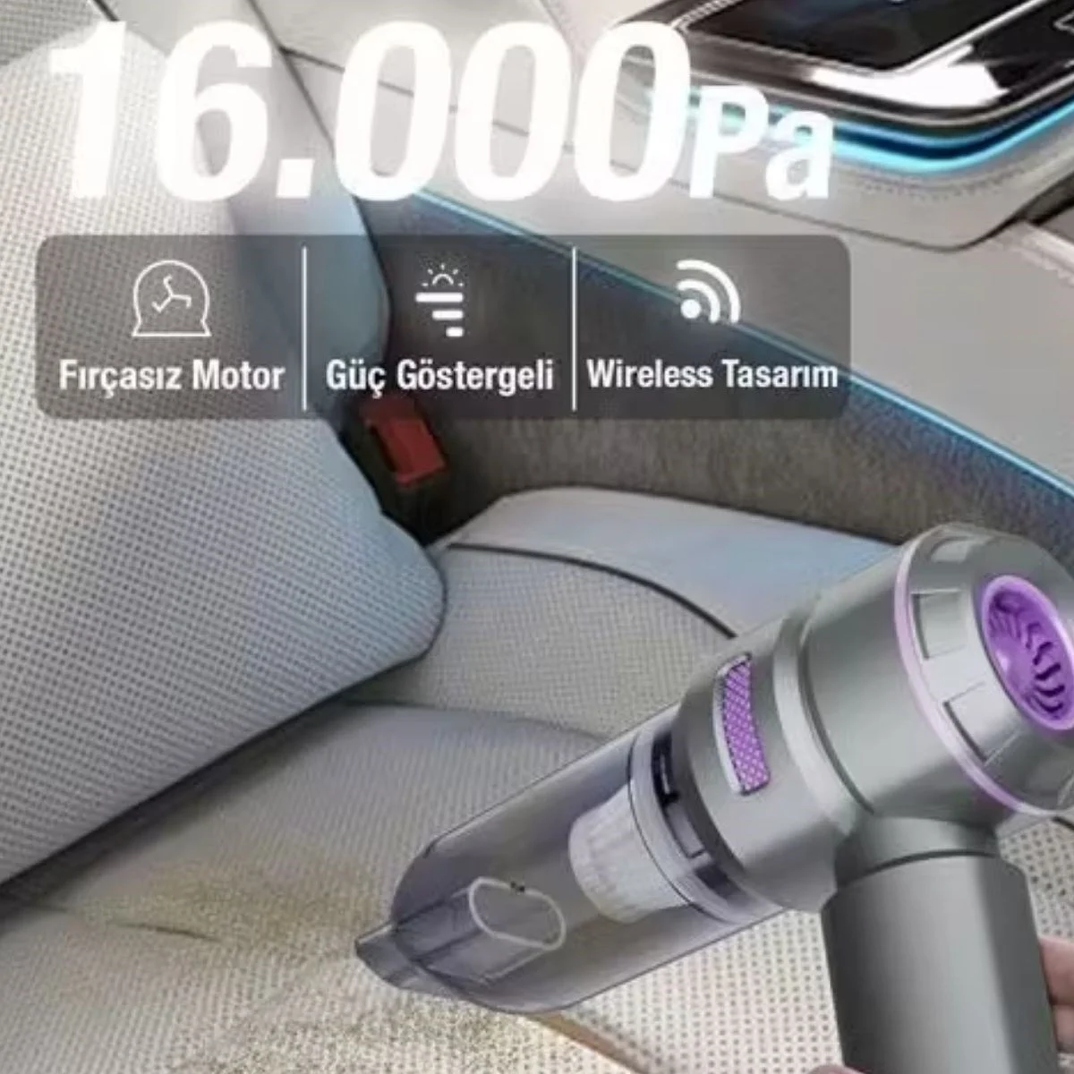 9 Farklı Uçlu Kablosuz Şarjlı Araç İçi Süpürge – Wireless Destekli, Güçlü Emiş, Taşınabilir Pratik Araç Temizleyici Bx40 Fiyatı, Yorumları ve Özellikleri
