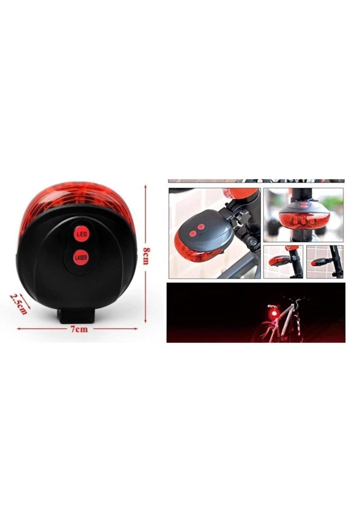 9 Fonksion Led Lazerli Bisiklet Lambası Beyaz Lastik Yazı Kalemi 428812