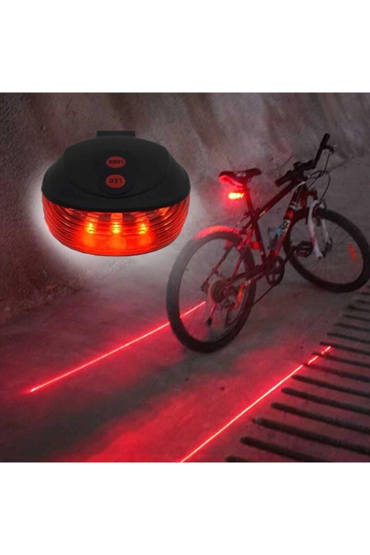 9 Fonksion Led Lazerli Bisiklet Lambası Beyaz Lastik Yazı Kalemi 428812