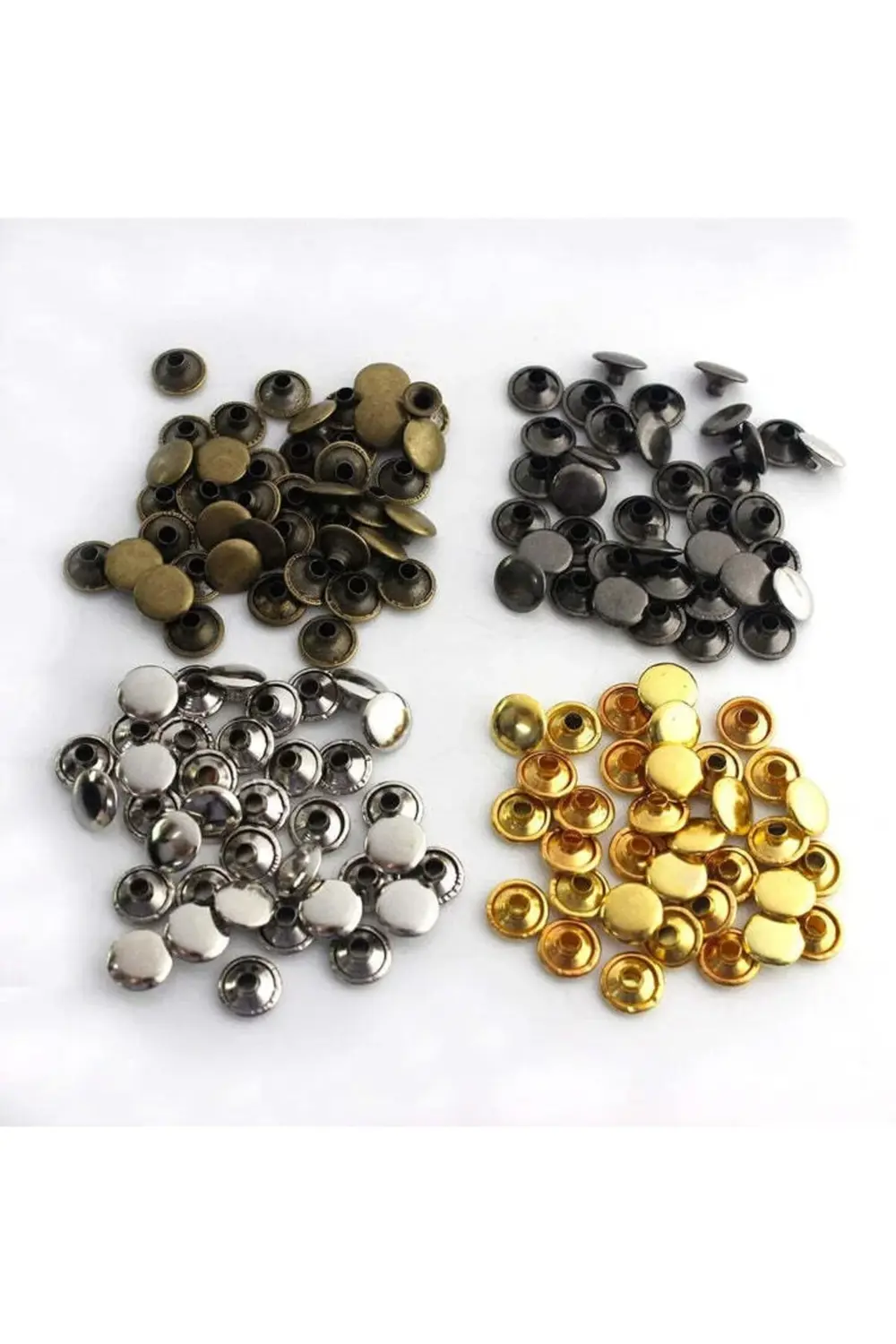 Tuhafiyecimiz 9 Mm Perçin, Tek Taraf Rivet, Toruk 33,5 No 100Adet (Leathercraft