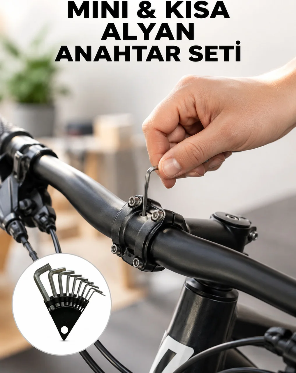 9 Parça Kısa Tip Alyan Seti Isıl İşlemli Profesyonel Kullanım Yeni Nesil - Lisinya