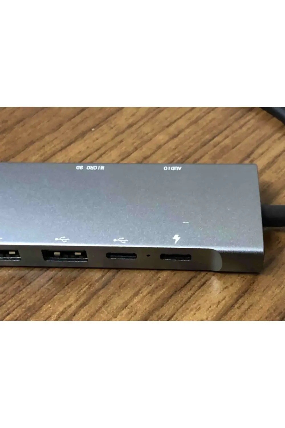 9 Portlu Aleminyum Metal Kasa Sd Usb Type C Audio Hub Hdmı Girişl