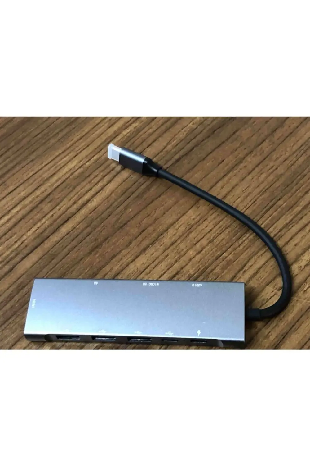 9 Portlu Aleminyum Metal Kasa Sd Usb Type C Audio Hub Hdmı Girişl