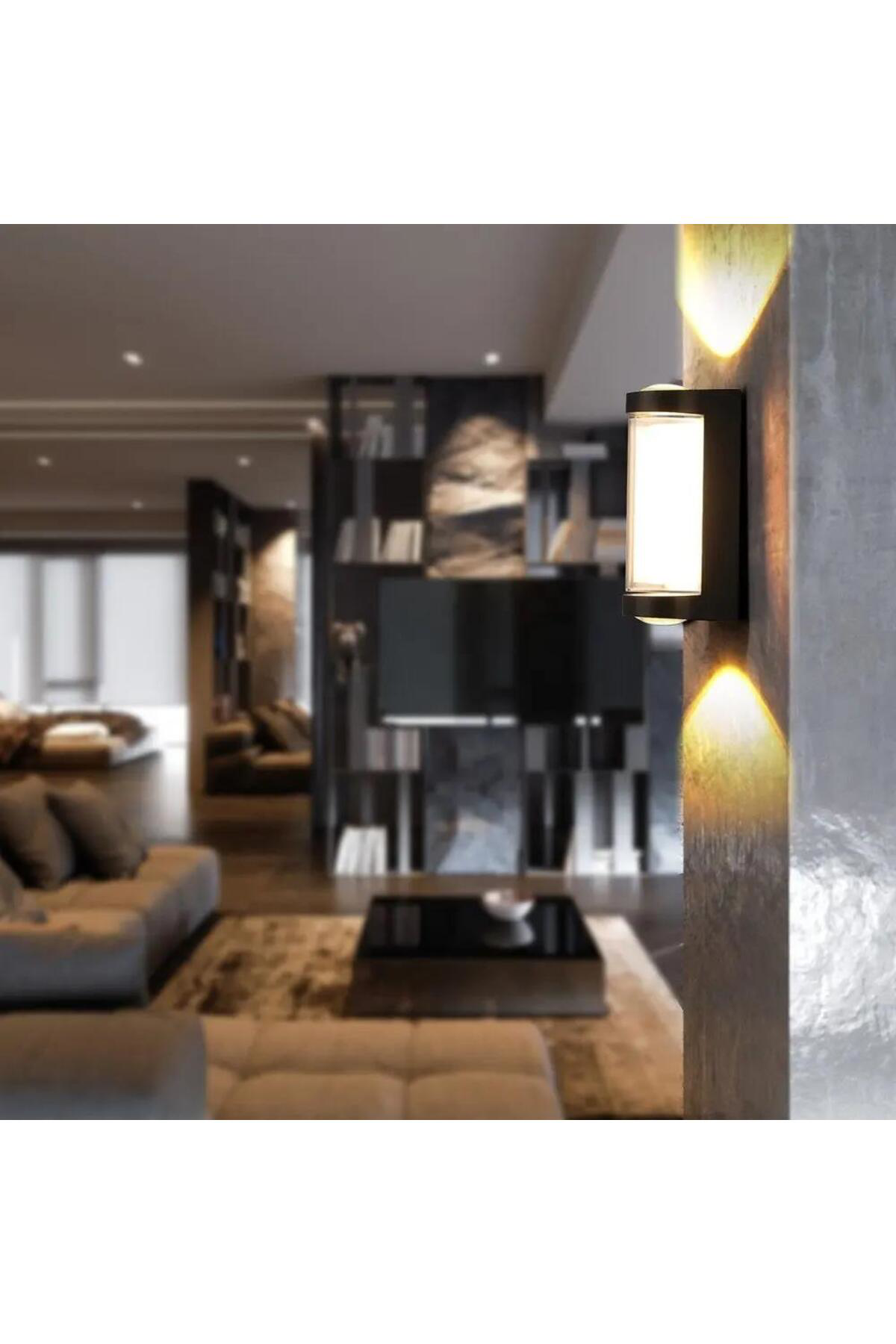 9 W Lara İki Yönlü Dekoratif Oval Duvar Aplik - Gün Işığı (3000K)