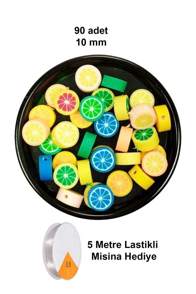 90 Adet 10 mm Fimo Boncuk – Lastikli Misina Hediyeli Renkli Limon Bileklik Seti Fiyatı, Yorumları ve Özellikleri