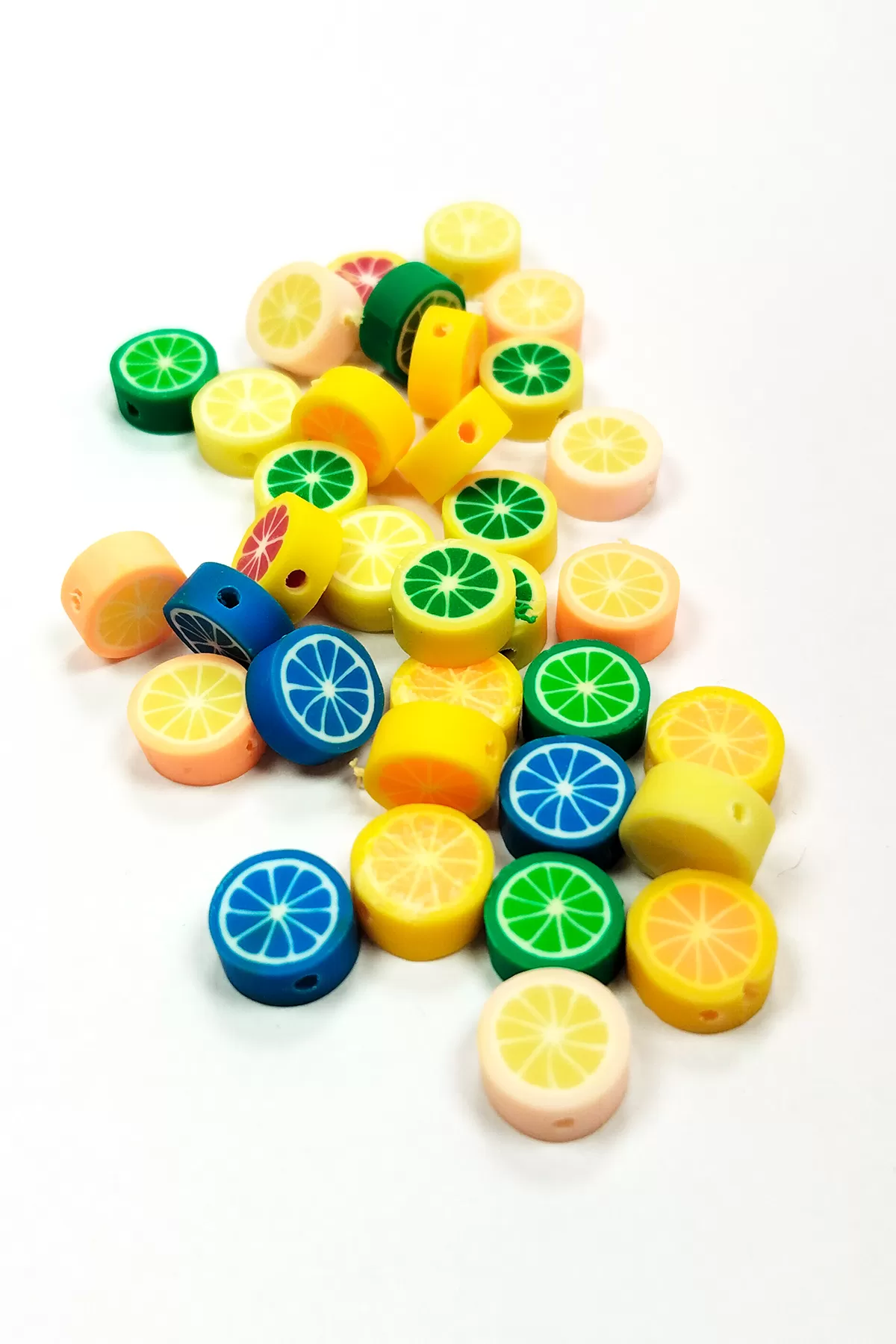 Just Cheap Store 90 Adet 10 Mm Polimer Kil Fimo Boncuk Takı Bileklik + 5 Metre Mis