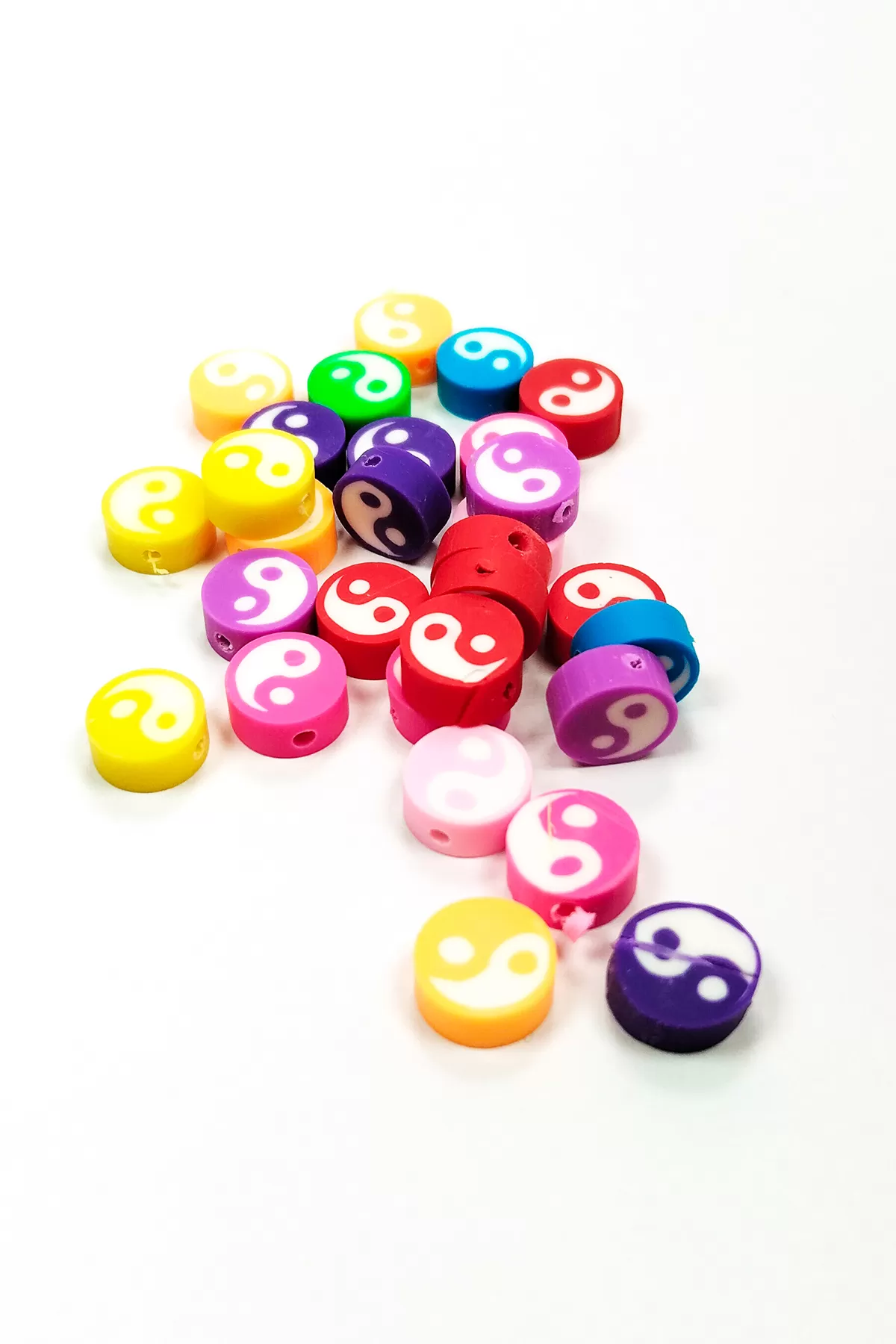 Just Cheap Store 90 Adet 10 Mm Polimer Kil Fimo Boncuk Takı Bileklik + 5 Metre Mis