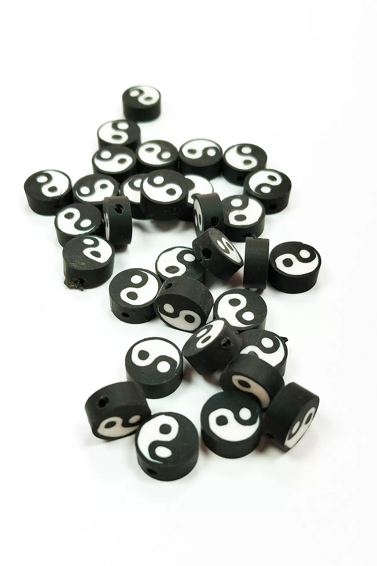 90 Adet 10 mm Polimer Kil Fimo Boncuk Takı Bileklik + 5 Metre Mis