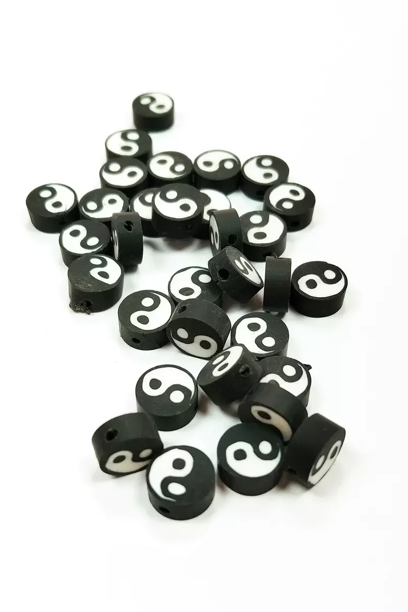 90 Adet 10 mm Polimer Kil Fimo Boncuk Takı Bileklik + 5 Metre Mis
