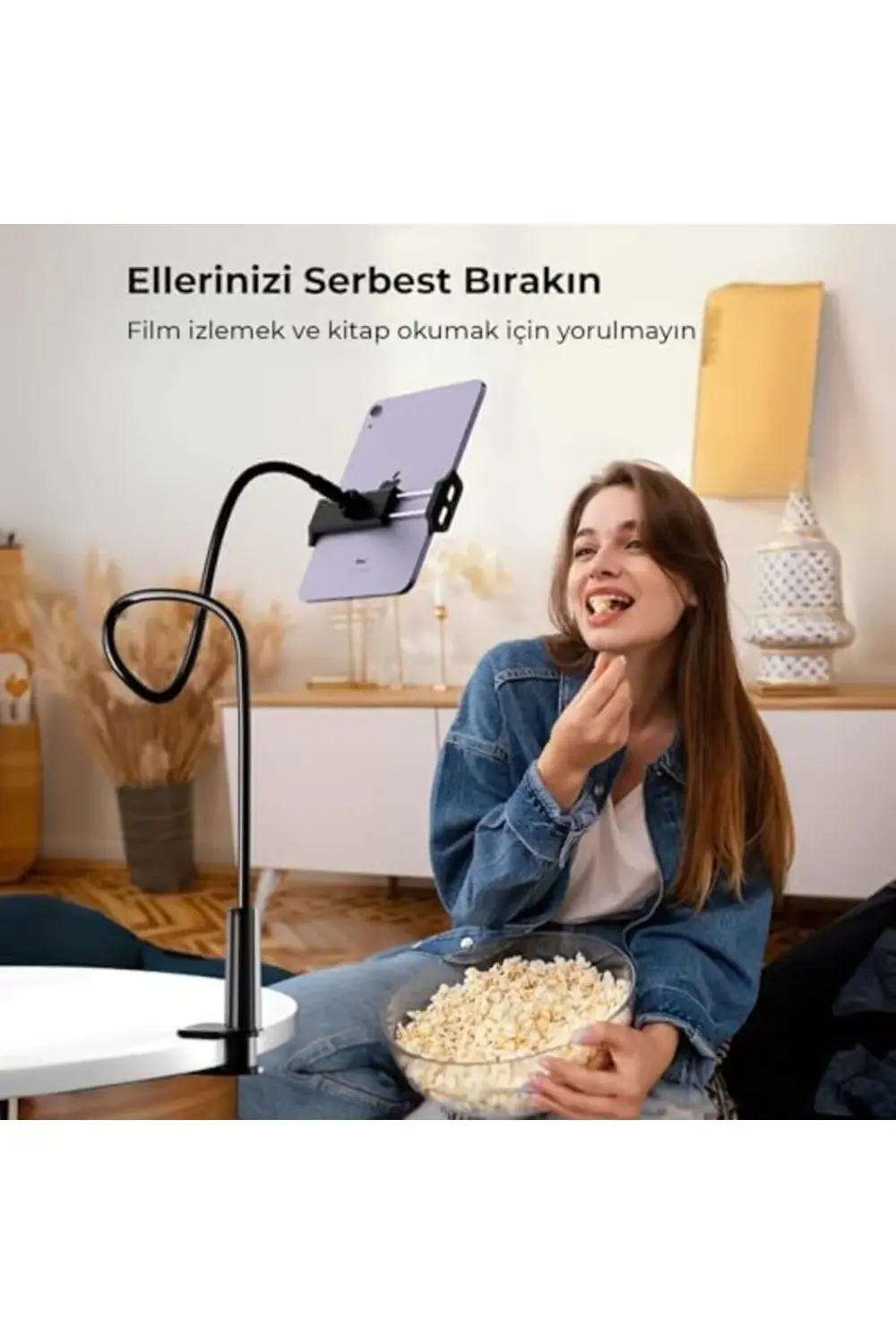90 CM Akrobat Esnek Tablet ve Telefon Tutucu Siyah 1184728