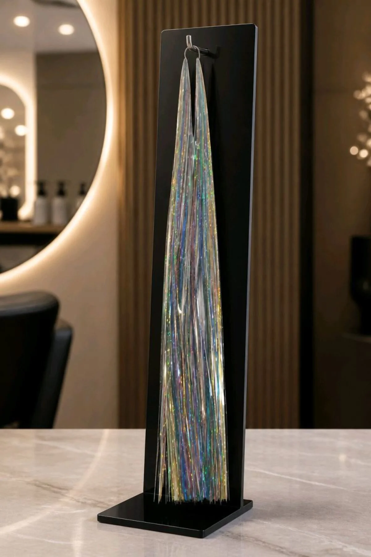90 cm Gökkuşağı Renklli İnce Saç Aksesuarı
