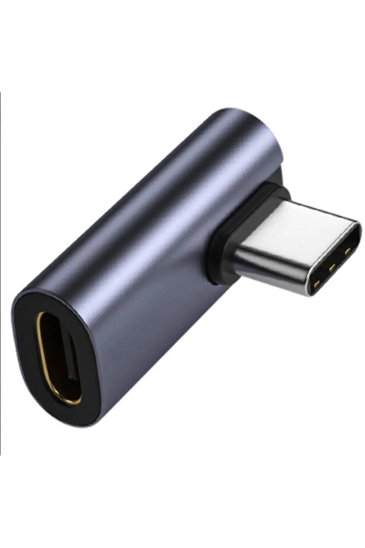 90° L Tipi Type-C Uzatıcı | USB 3.1 Hızlı Şarj & Veri Adaptörü