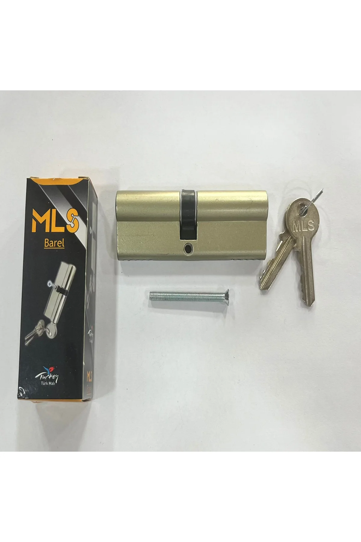 90 mm Pirinç Pvc Pimapen Kapı Göbeği Bareli (2 Anahtarlı)