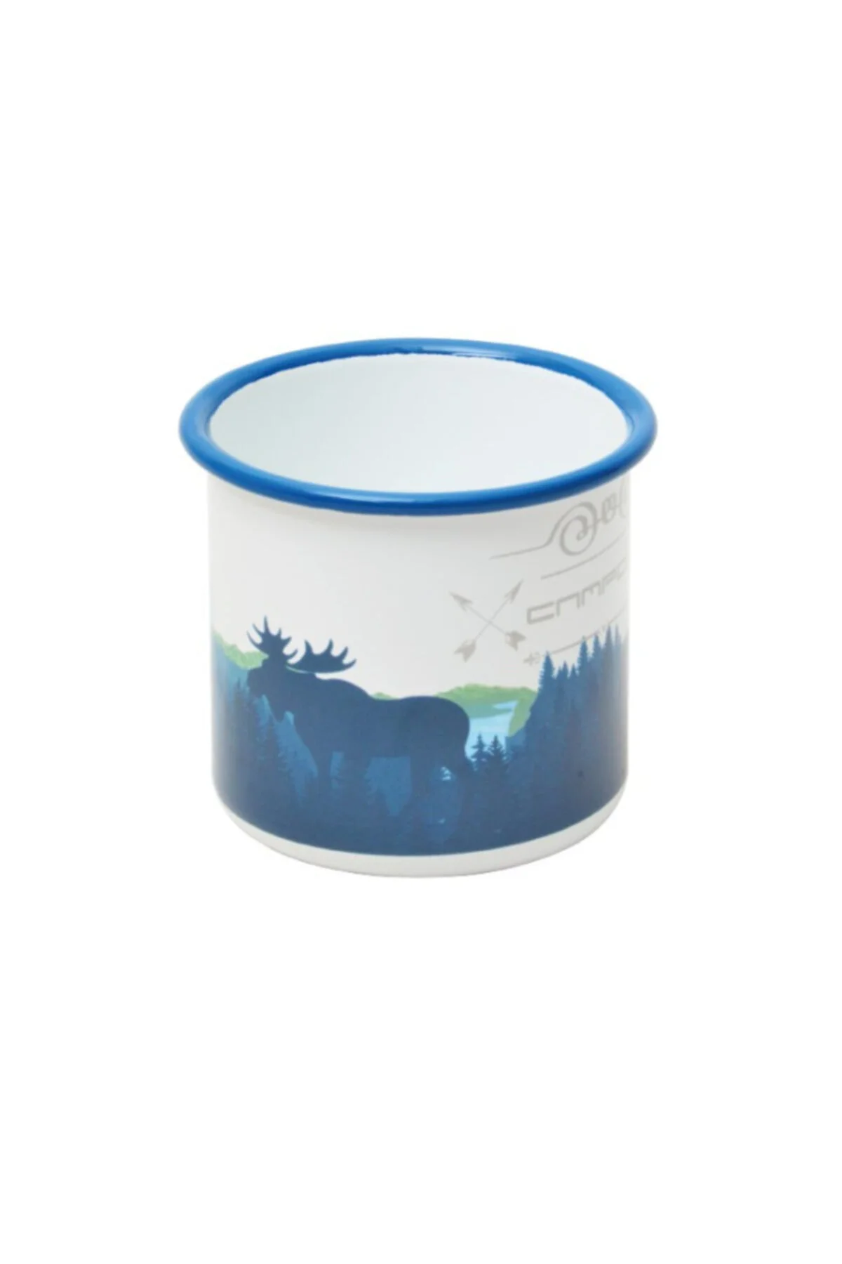 90 X 80 mm CAMPOUT Emaye Kupa Beyaz Doğa 270 ml