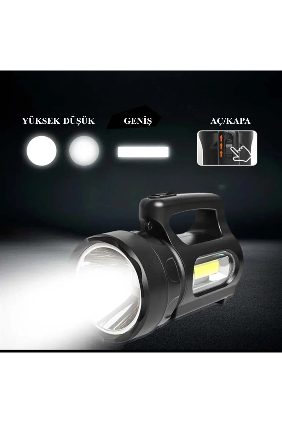 900 Lümen ULTRA GÜÇLÜ EL FENERİ WATTON WT-613 900 Lümen ULTRA GÜÇLÜ EL FENERİ WATTON WT-613