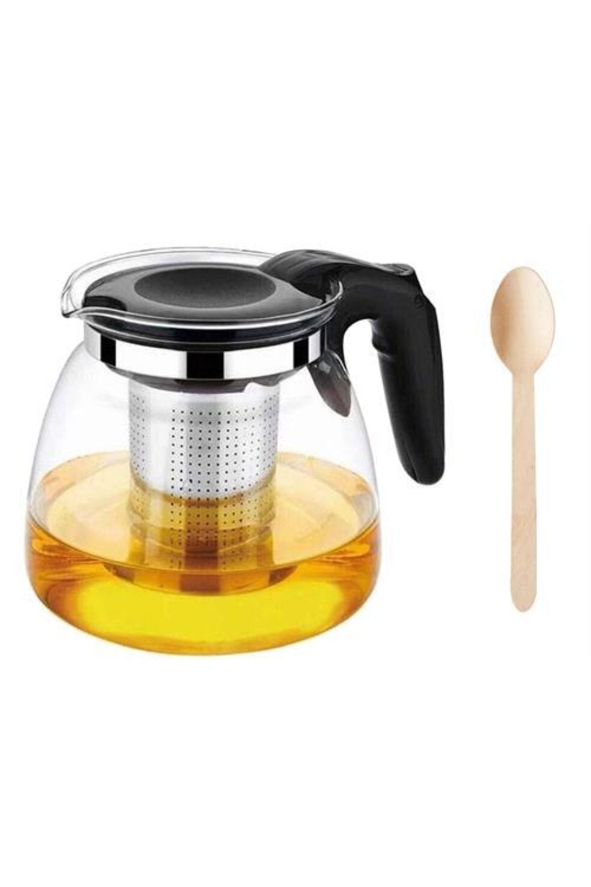 Transformacion 900 Ml Süzgeçli French Press Cam Demlik Kaşik Hediyeli