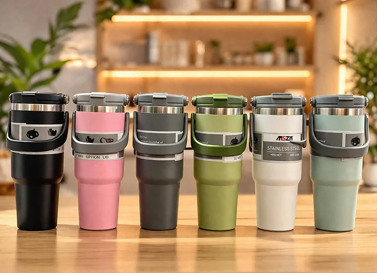 900 ml Taşıma Kulplu Paslanmaz Çelik Termos Mug - Vakumlu Isı Yalıtımlı Bardak ALK3137 Fiyatı, Yorumları ve Özellikleri