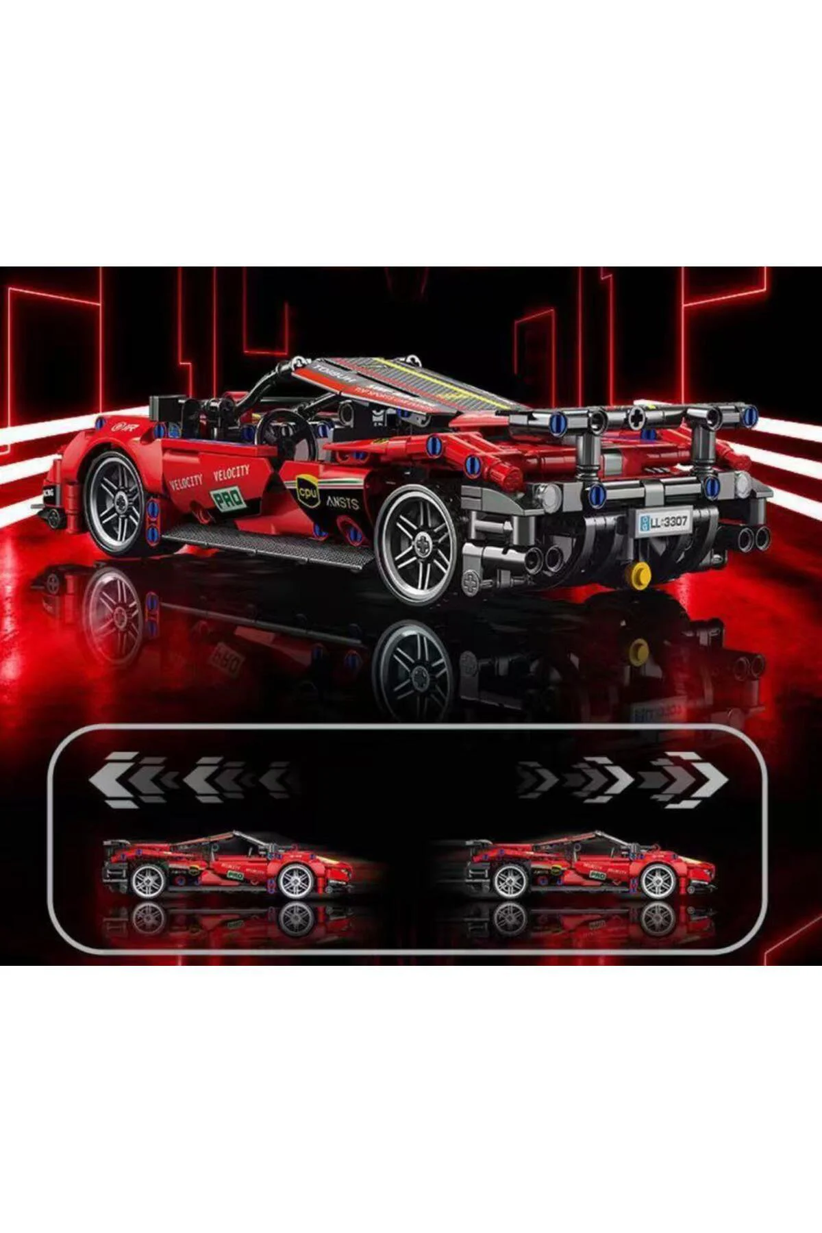 9055-7 TOYSE TOYS BRİCKS SPEED KIRMIZI -EKN