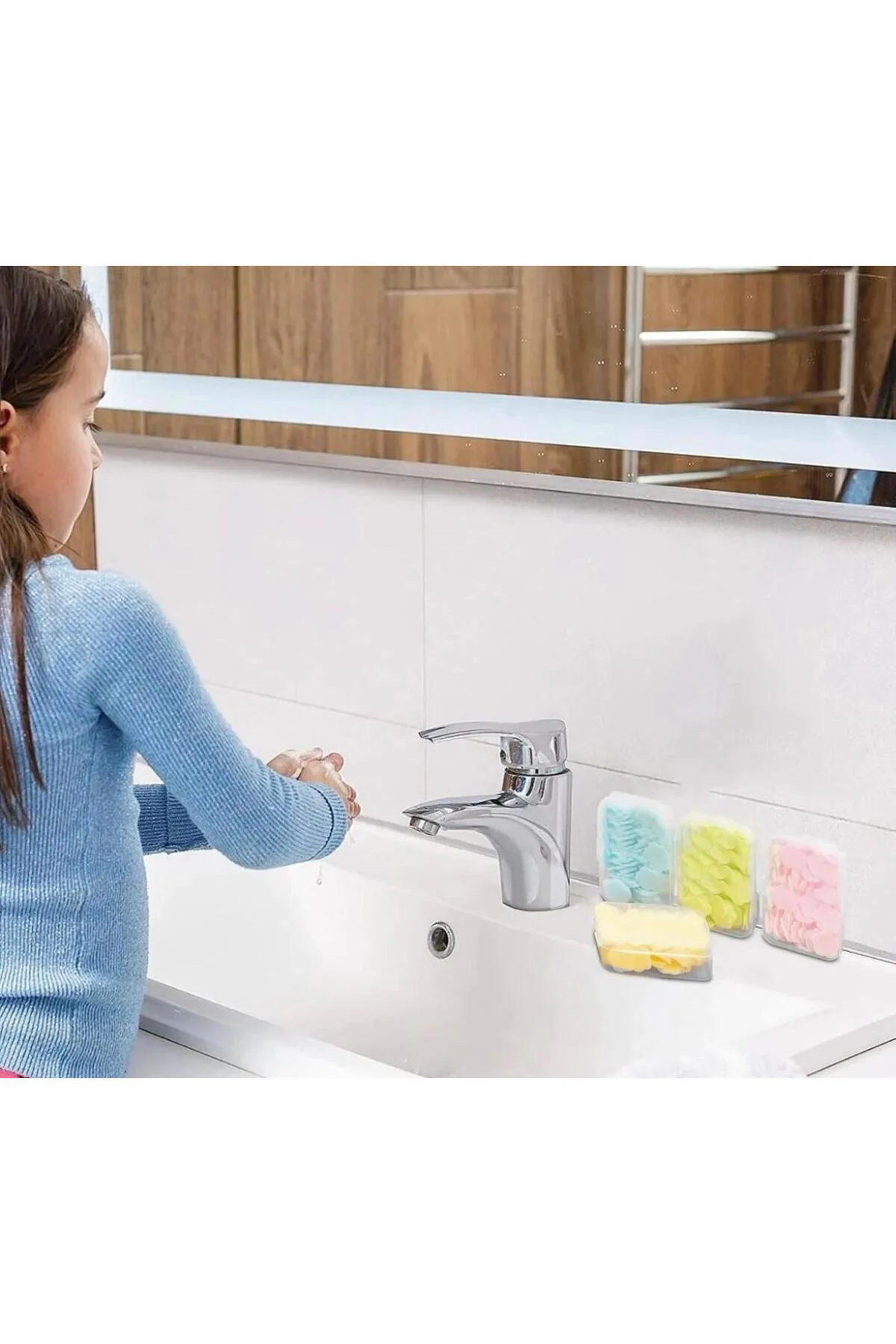 90’lı Çiçek Şekilli Mini Sabun | Tek Kullanımlık Kokulu Cep Sabun