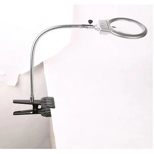 90mm LED'li Masaüstü Büyüteç | 6 Kat Yakınlaştırma, Ayarlanabilir Metal Hortum, Mandallı Fiyatı, Yorumları ve Özellikleri
