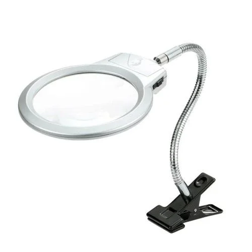 90mm LED'li Masaüstü Büyüteç | 6 Kat Yakınlaştırma, Ayarlanabilir Metal Hortum, Mandallı Fiyatı, Yorumları ve Özellikleri