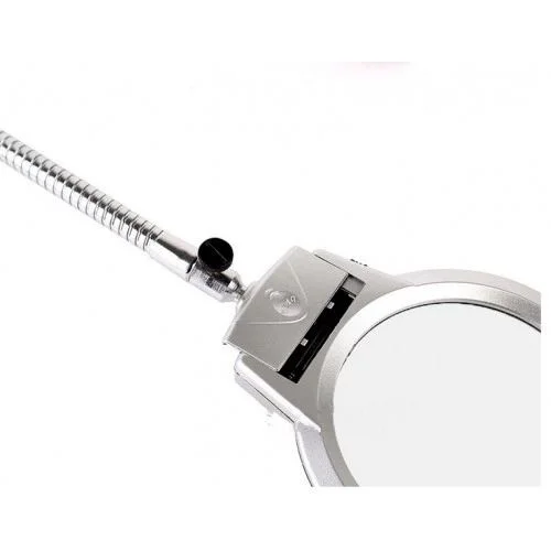 90mm LED'li Masaüstü Büyüteç | 6 Kat Yakınlaştırma, Ayarlanabilir Metal Hortum, Mandallı Fiyatı, Yorumları ve Özellikleri