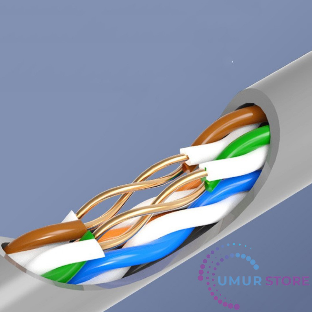 90MT Yüz 90 Metre Bakır Cat6 Cat 6 Ethernet Internet Kablosu RJ45
