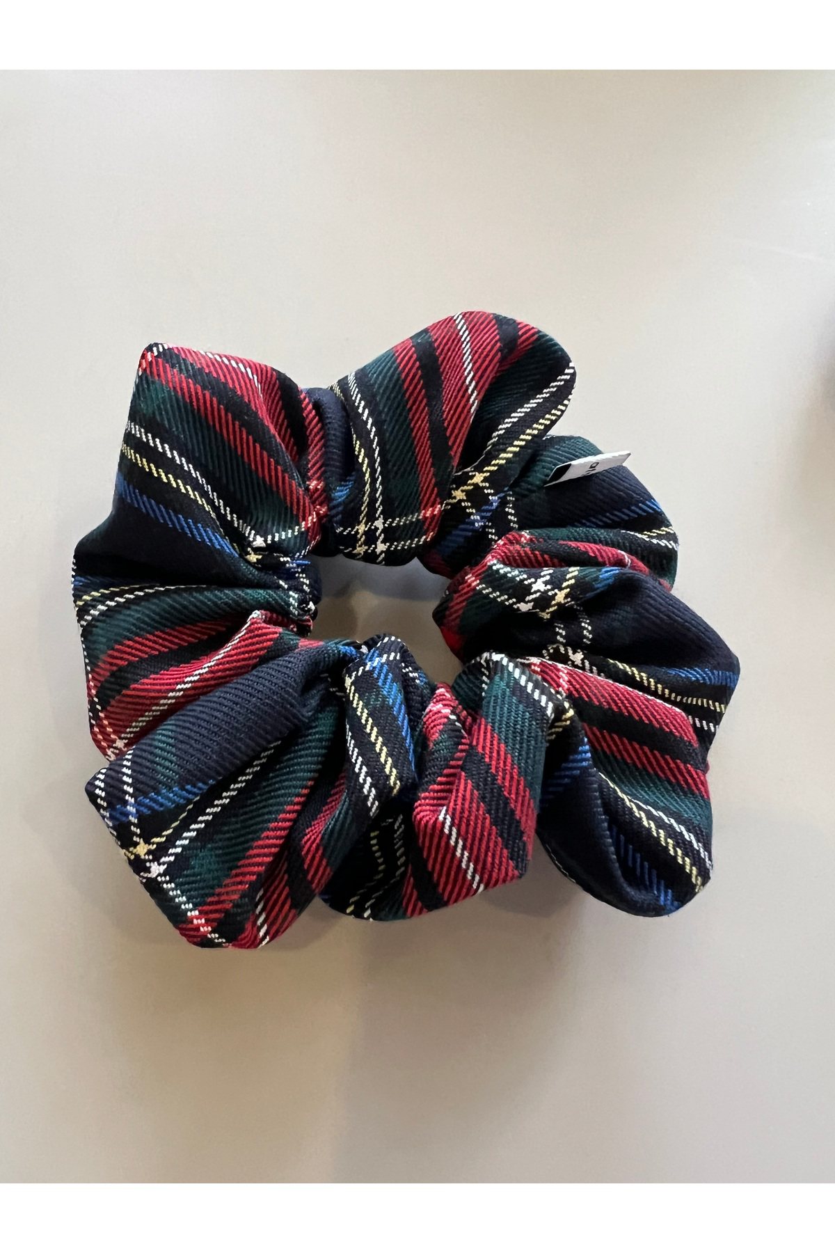 90's Ekose Retro Scrunchie Lastik Toka 2' li Set Art