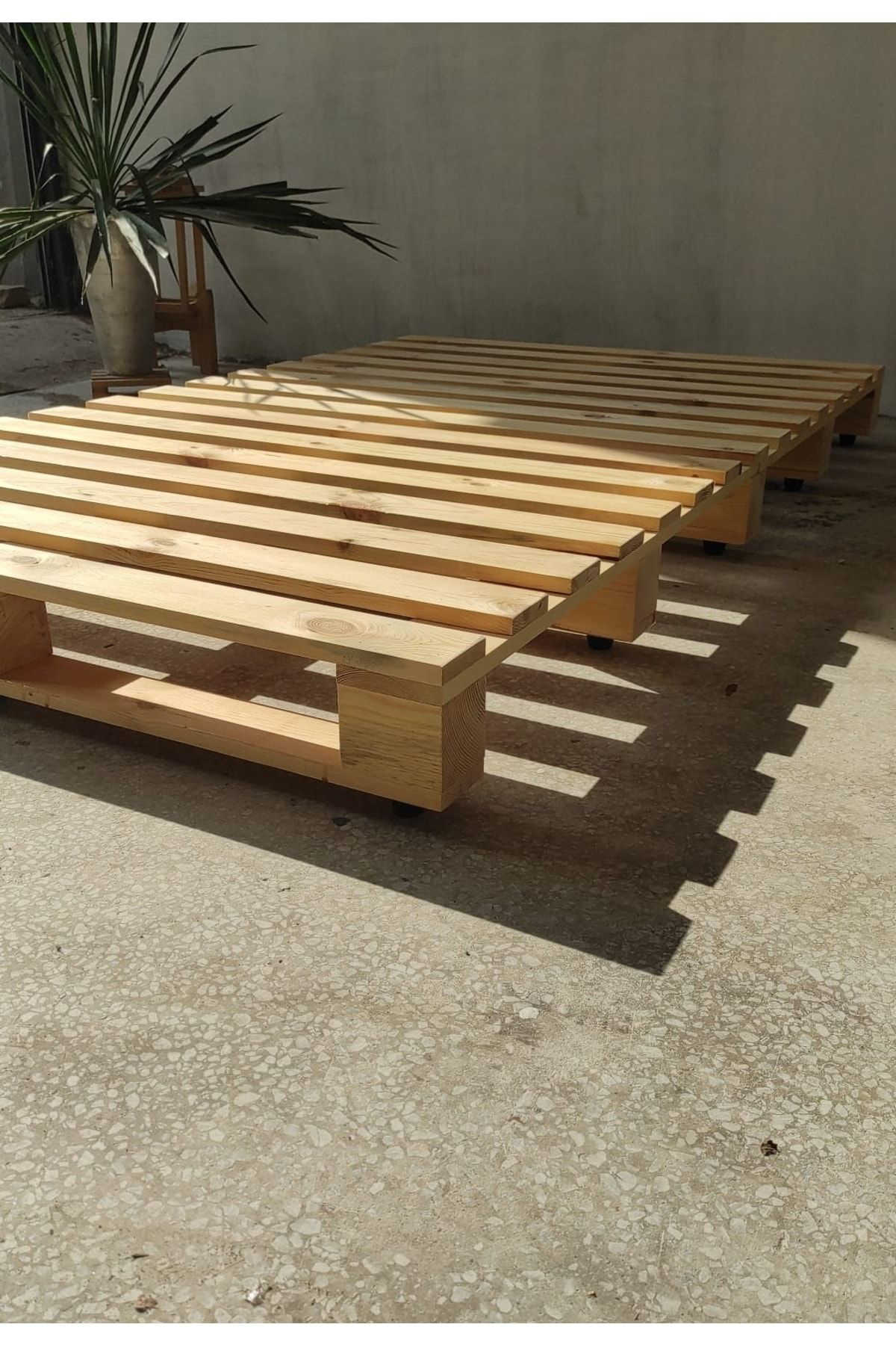 Dekorozi 90X200 Ahşap Baza , 90X200 Ahşap Palet, Başliksiz Baza