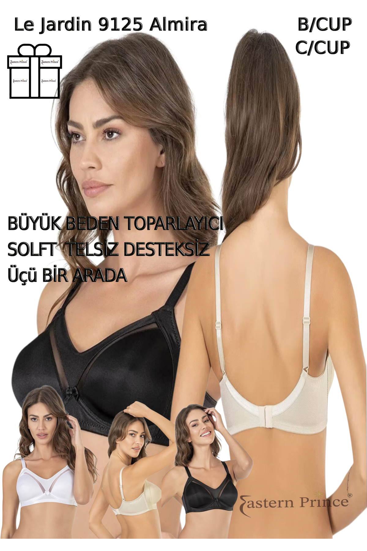 9125 Kadın Sütyen Desteksiz Telsiz Dantelsiz Soft Toparlayıcı Cup Almira 3 Set 9125 Kadın Sütyen Desteksiz Telsiz Dantelsiz Soft Toparlayıcı Cup Almira 3 Set